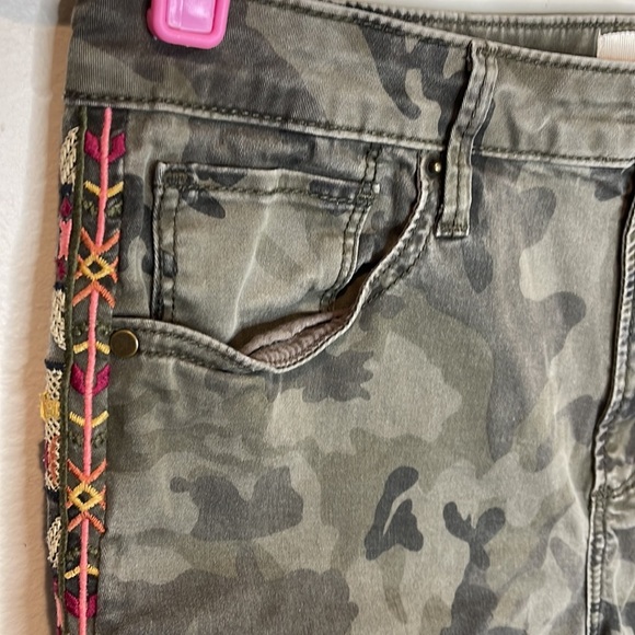 DRIFTWOOD x Sundance‎ camo embroidered Jackie pants boho 29 - Picture 6 of 11